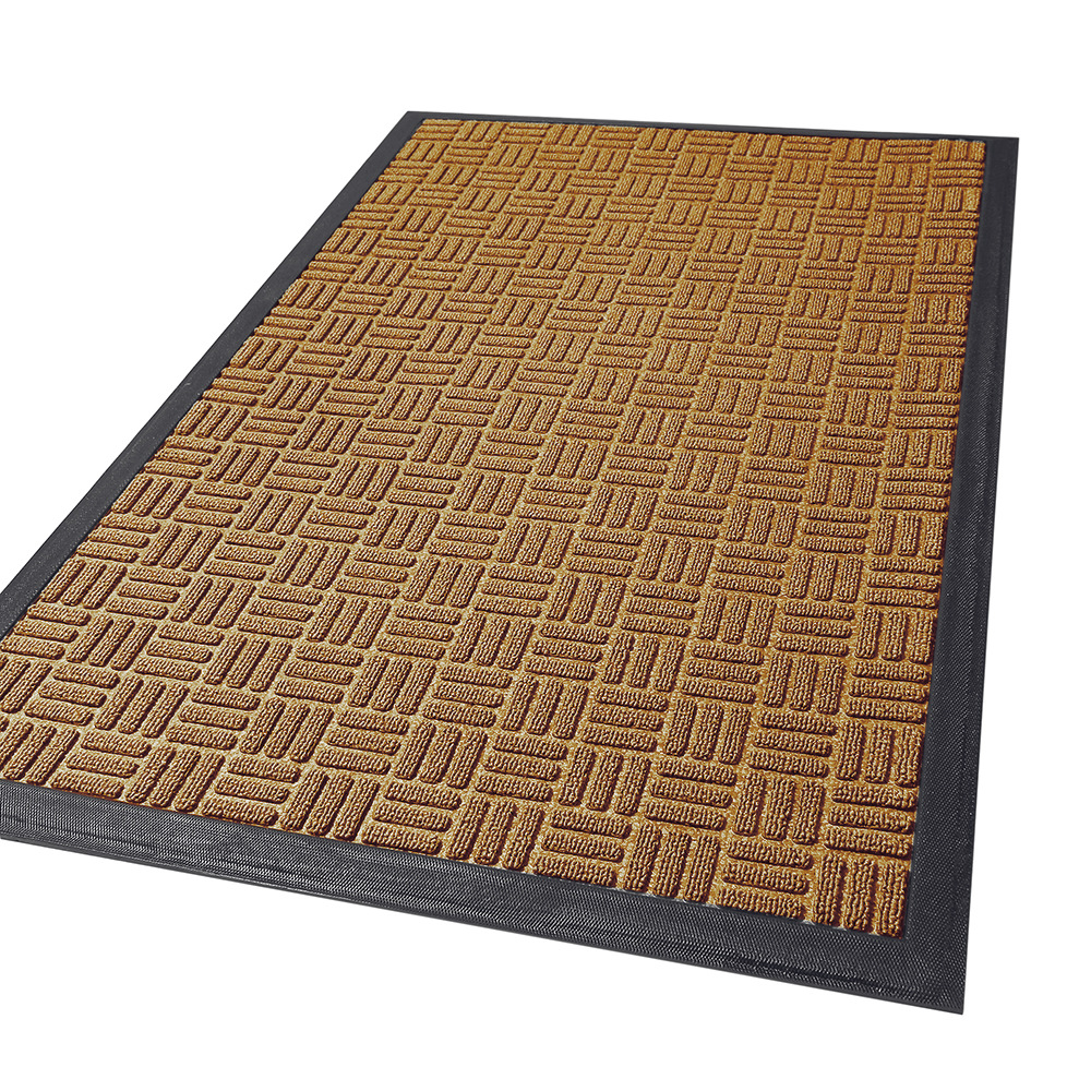 Entry Door Mat Entrance Mats Cross-Border Amazon Outdoor Polypropylene Rubber Door Mat Household Striped Non-Slip Mat