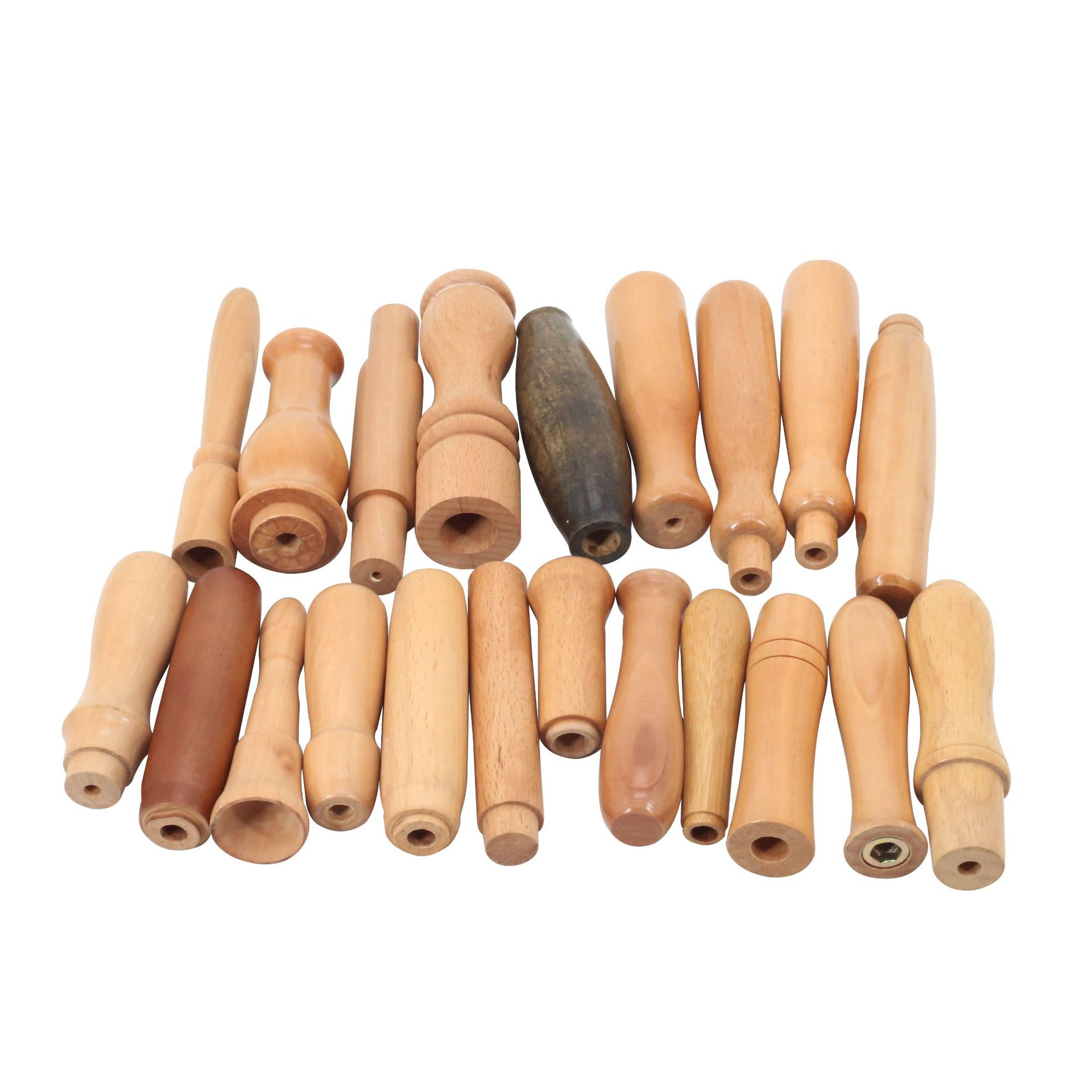 供应榉木木手柄 五金配件通孔木把手木柄 厨具餐具木质手柄定做