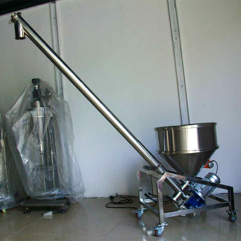 供应不锈钢螺杆上料机蛟龙螺旋输送上料机塑料粉末颗粒输送加料机