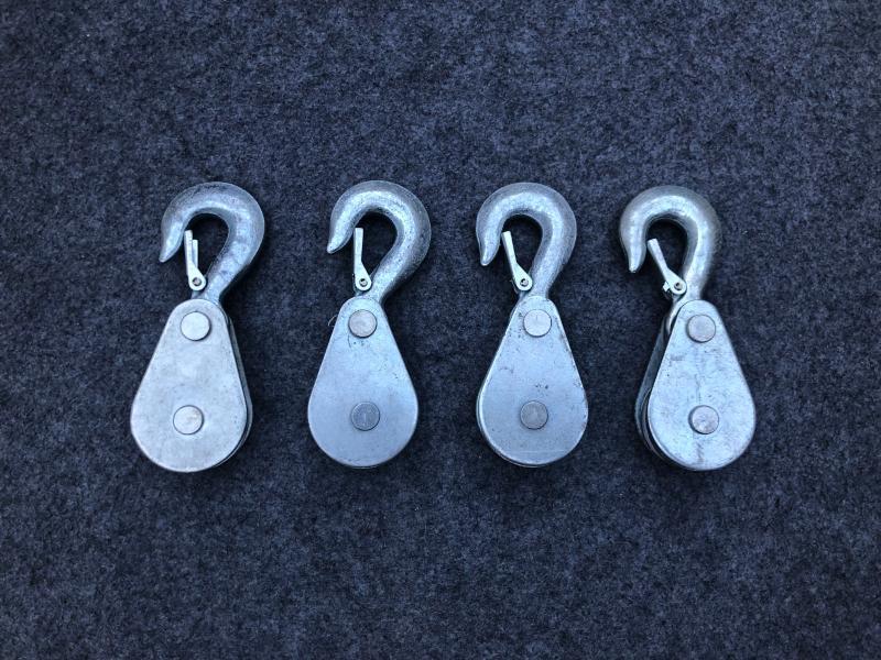 微型起重滑轮家用健身小型起吊起重滑车国标吊钩吊环轴承滑轮包邮