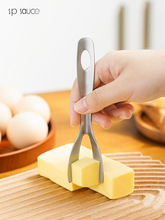 不锈钢黄油切割刀芝士奶酪切刀硅胶手柄黄油方块抹刀