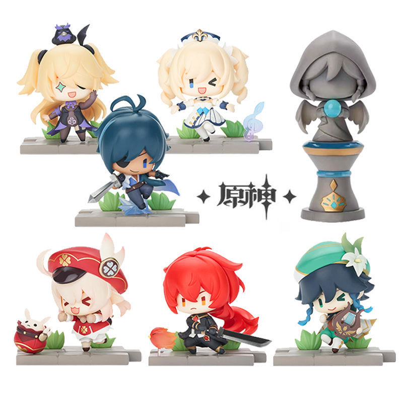 Original God Blind Box Monde Battlefield Yingzi Theme Series Anime Garage Kits Keli Peripheral Hand-Made Doll Capsule Toy