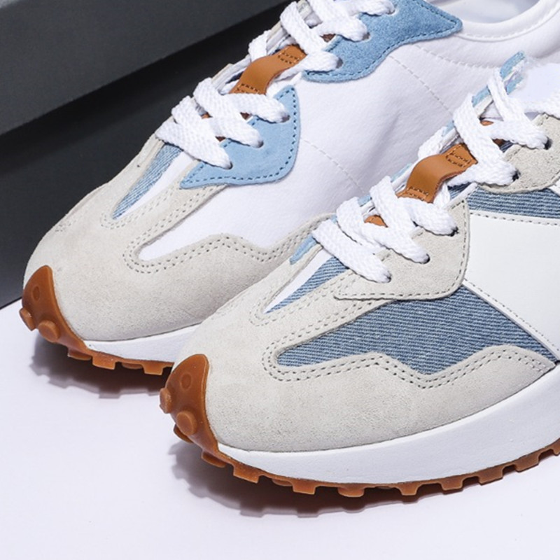 莆田高版本nb327 酒红灰白海盐老爹鞋厚底复古休闲男女情侣跑步鞋