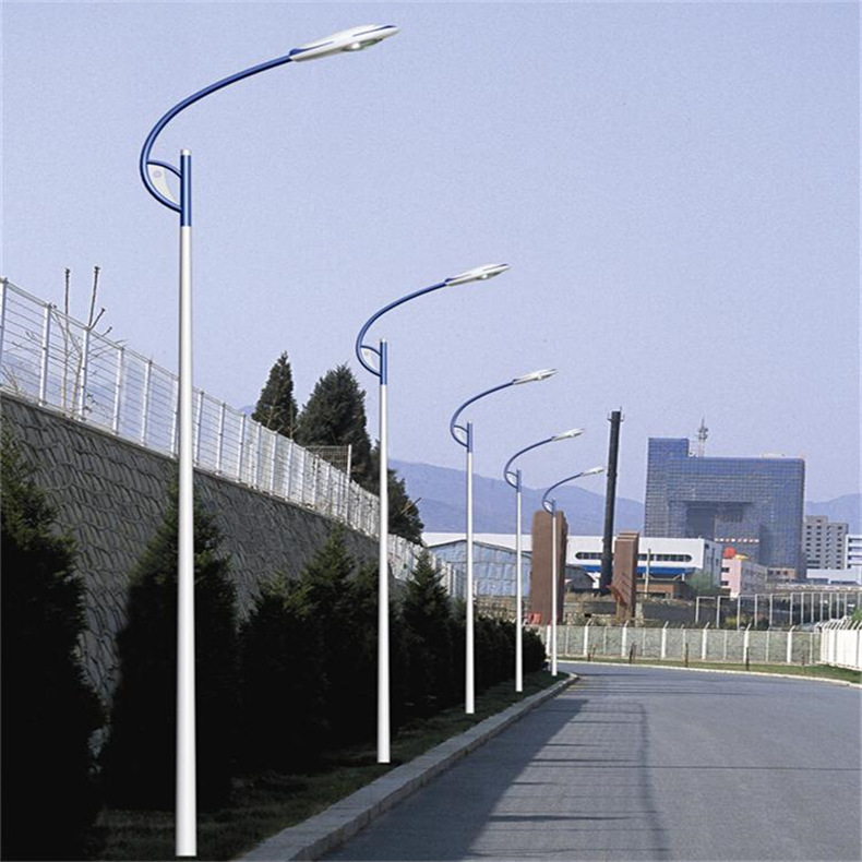 led市电单臂路灯 新农村建设30w5米6米8米户外工程照明单臂路灯杆