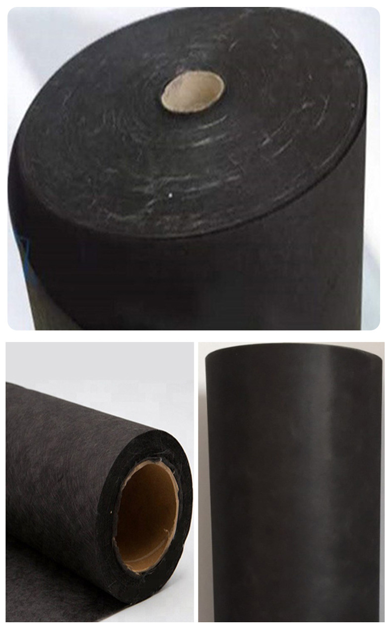 防火阻燃黑色玻璃纤维毡 黑色玻璃纤维憎水布 60g无碱憎水玻璃布