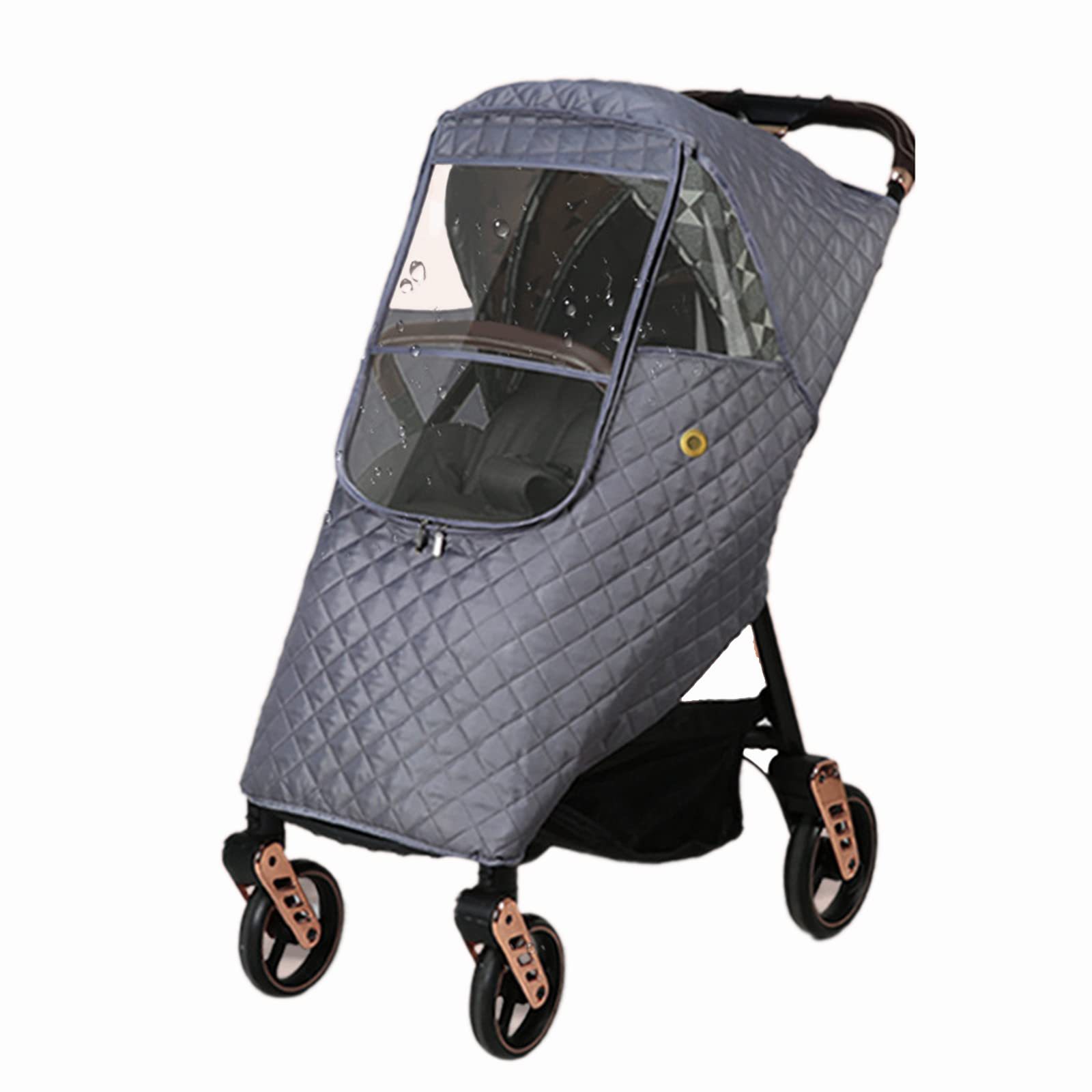 婴儿推车防雨罩婴儿车保暖罩挡风防寒罩婴儿推车雨衣冬天遛娃神器