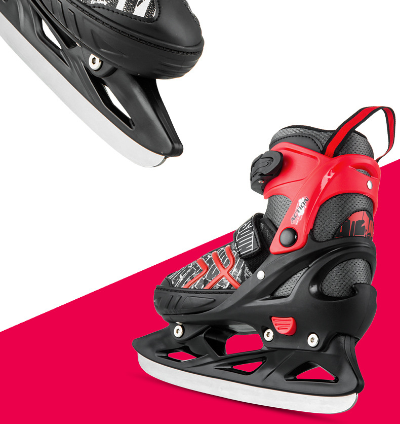 动感冰刀鞋轮滑两用可调溜冰鞋球刀鞋速滑冰刀鞋儿童男女成人滑冰