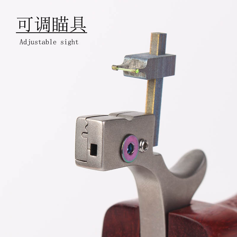 外贸新款欧美款ttf不锈钢弹弓光纤瞄具弓夹皮筋弓 夹片弓户外玩具