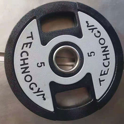 厂家批发健身房专用泰诺健杠铃哑铃手抓大孔杠铃片商用家用杠铃片