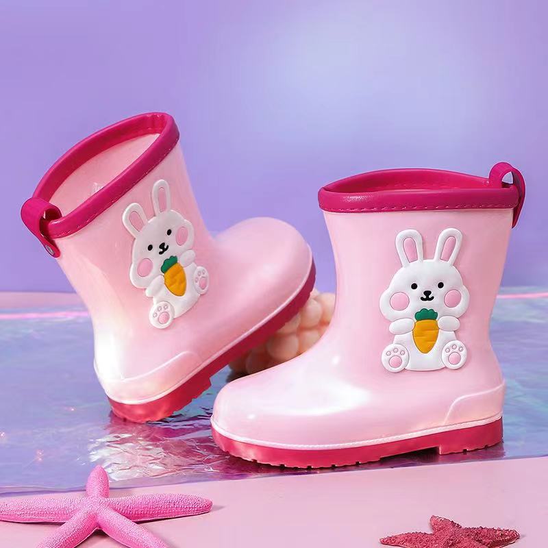 Supply Children's Rain Boots New Fashion Princess Rain Boots Girls Primary and Secondary School