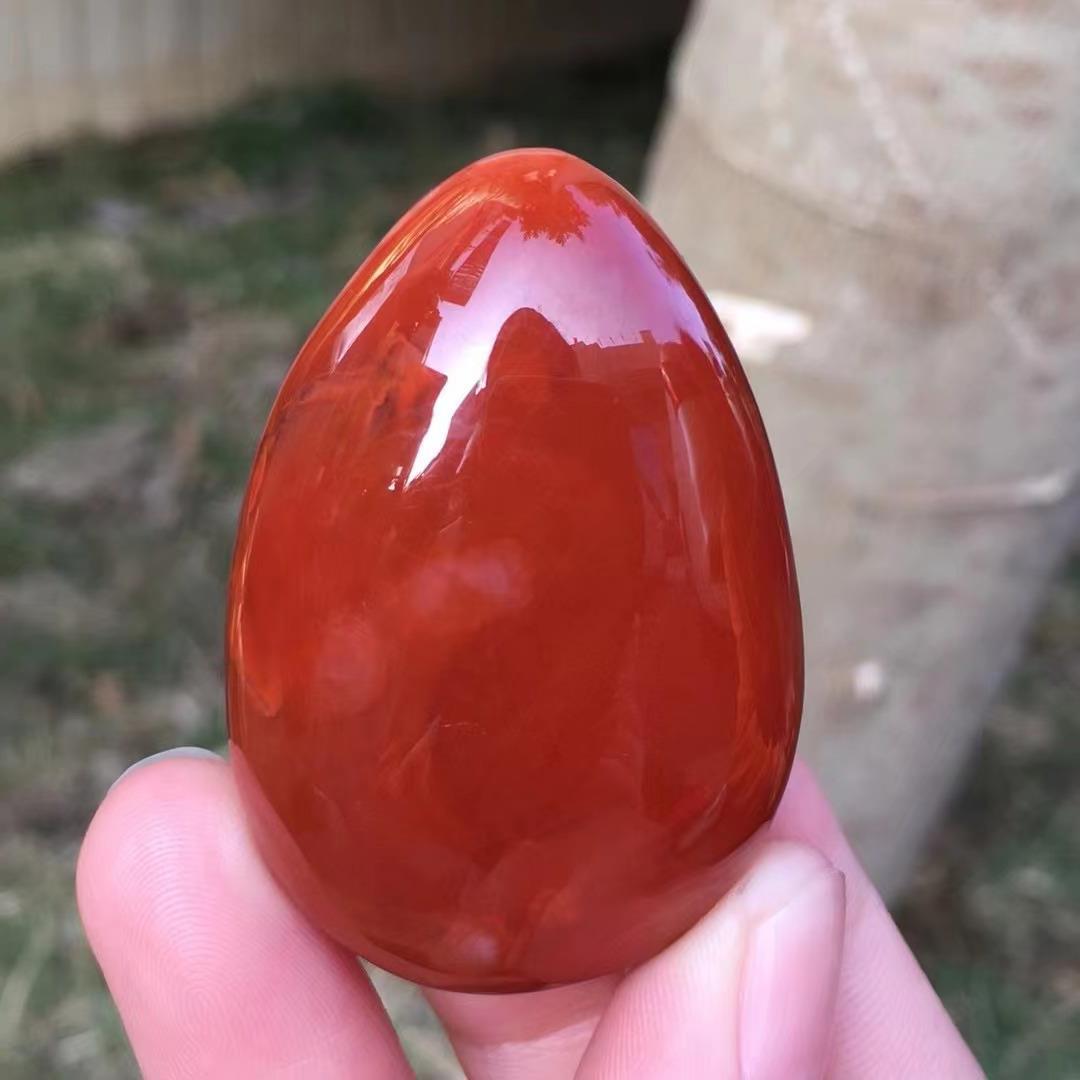 天然南红玛瑙九口料水滴吊坠挂坠玫瑰红颜色红润玉质细腻项链配饰