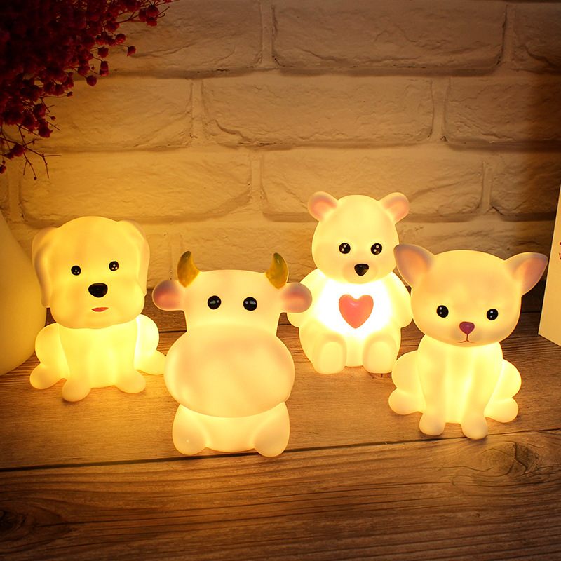 Tiktok Hot Selling Product Creative Cute Animal Rabbit Nightlight Children's Bedroom Decoration Stall Toys Wholesale