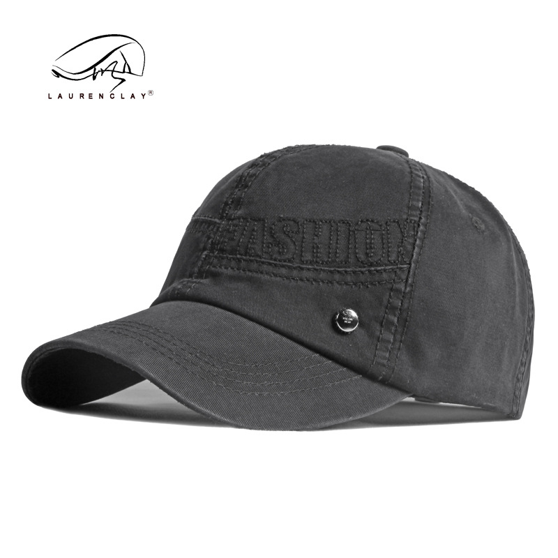 Spring and Summer Thin Washed Cotton Hat Men's Outdoor Sport Cap Sunscreen Sun-Poof Peaked Cap Stitching Baseball Cap Women