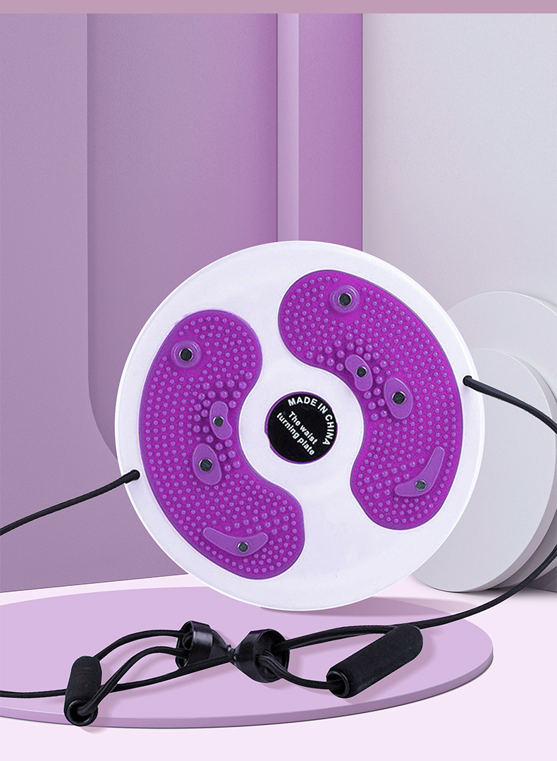 抖音同款28cm计数扭腰盘带拉绳健腹器扭腰机按摩瘦腰器计数带拉绳