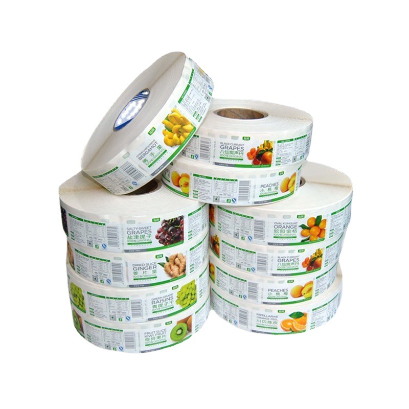 Manufacturer Reel Self-Adhesive Label Coated Paper Color Gilding Printing Frosted Roll Label Self-Adhesive Sticker