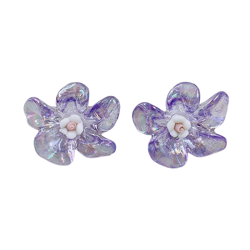 Super Fairy Flowers Earrings ~ Summer Mori Style Fresh New Earrings for Women Niche Design High-End Single