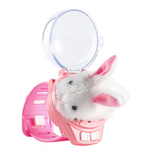 儿童兔子毛绒玩具女孩电动仿真玩偶白兔新年礼物小兔子公仔小孩子