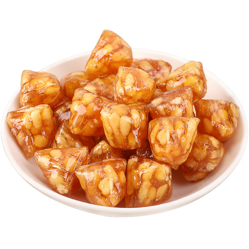 松仁粽子糖松仁糖三角苏州特产松子糖大名食品250g袋装零食多口味