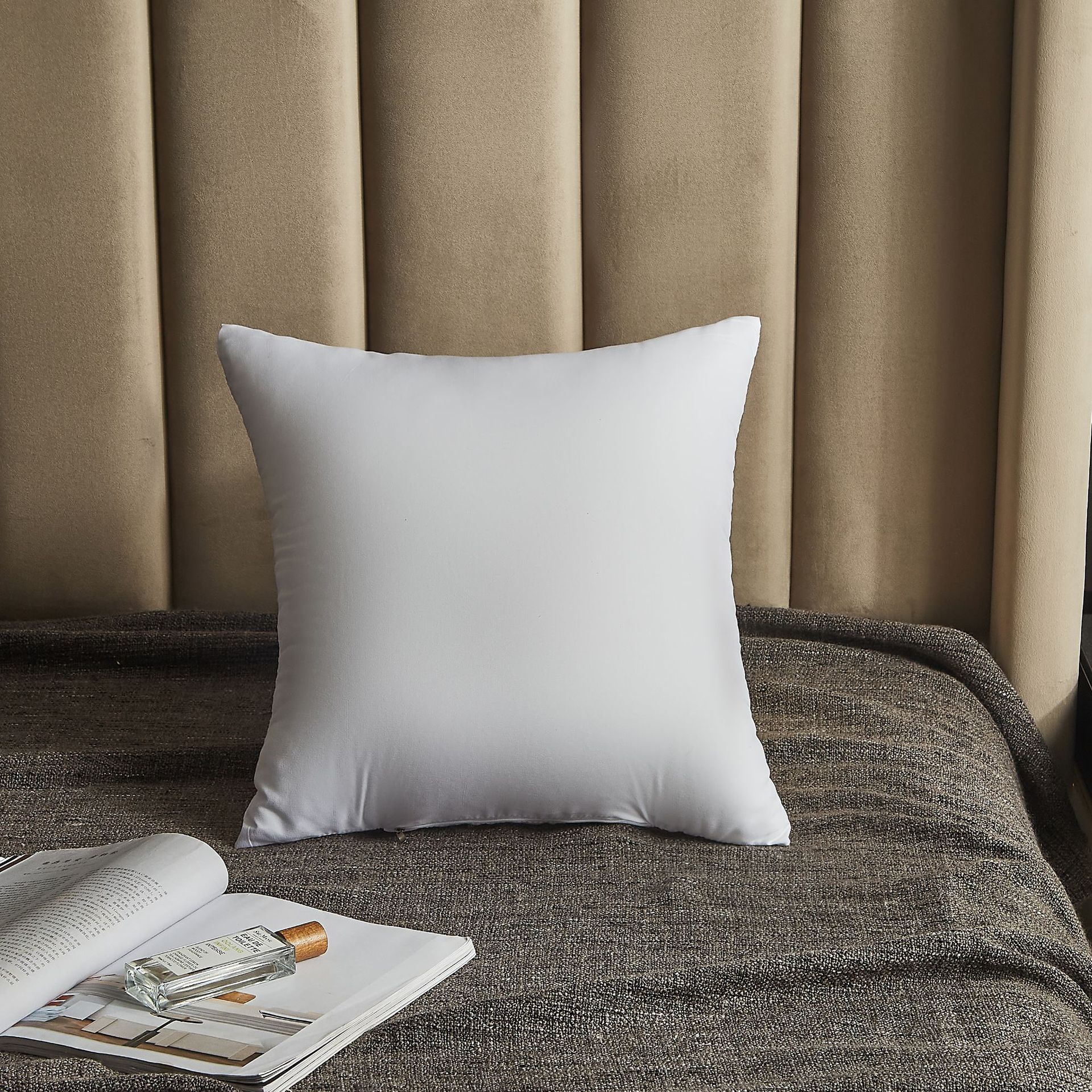 简约现代沙发卧室磨毛布pp棉枕芯磨毛布抱枕枕芯 家居靠垫靠枕芯