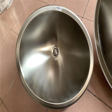Z7XN厚浴室412大号椭圆304不锈钢洗面盆洗手盆代替陶瓷盆套餐
