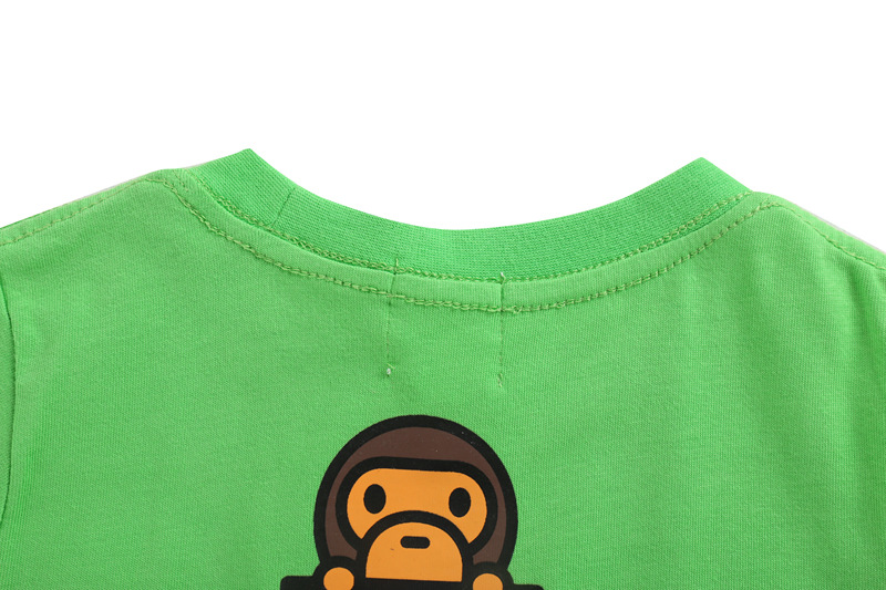2021夏季新款童装潮牌bape kids西瓜小猿人限定款男女儿童短袖t恤