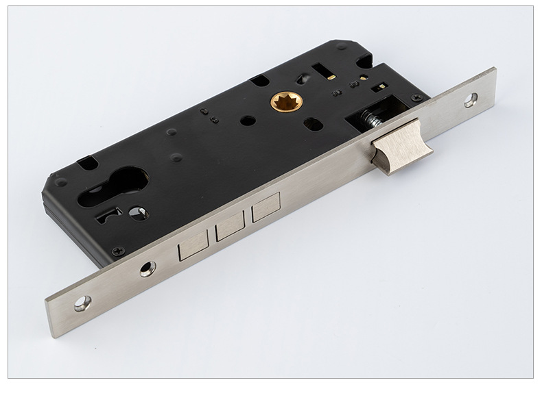 荣龙指纹锁密码锁4585双快双活门锁具断桥铝智能锁芯全钢锁体