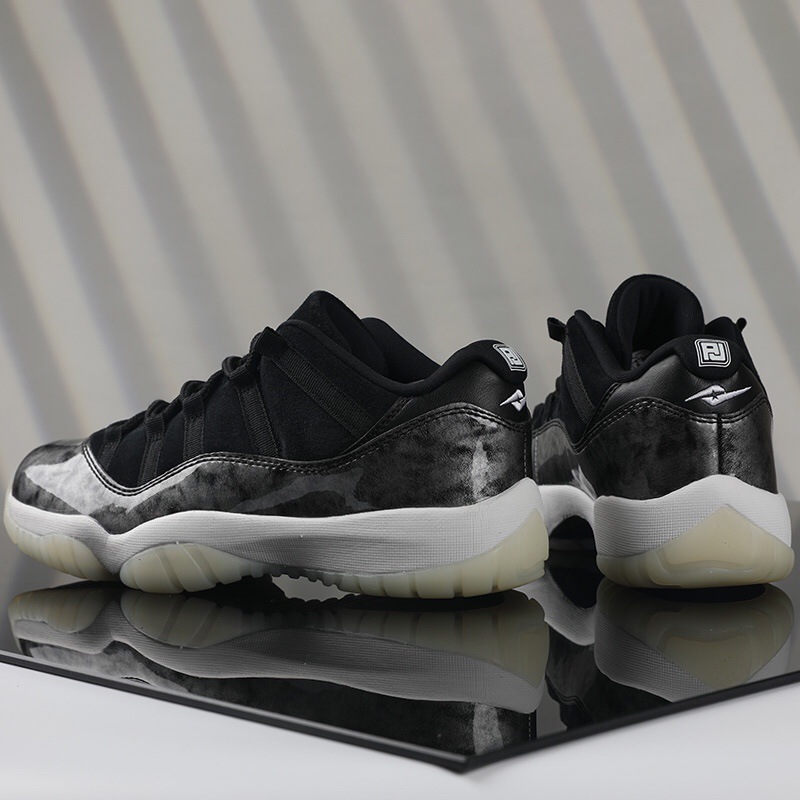 正品头层牛皮aj11大魔王高帮篮球鞋莆田鞋运动跑步鞋康扣乔aj男鞋