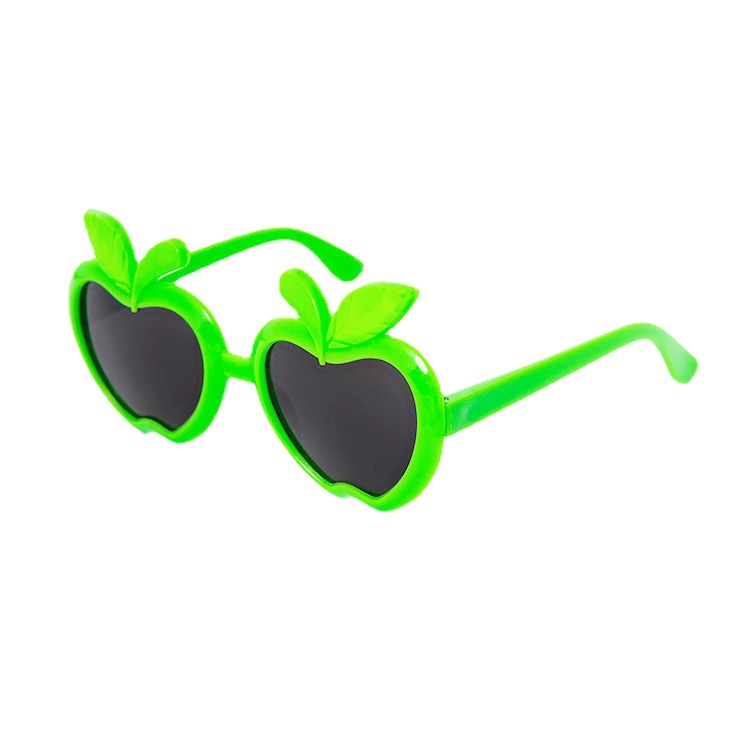 2021 New Cartoon Children's Sunglasses Cute Apple Sunglasses Sun Protection Eye Protection Kids Sunglasses Can Be Sent on Behalf