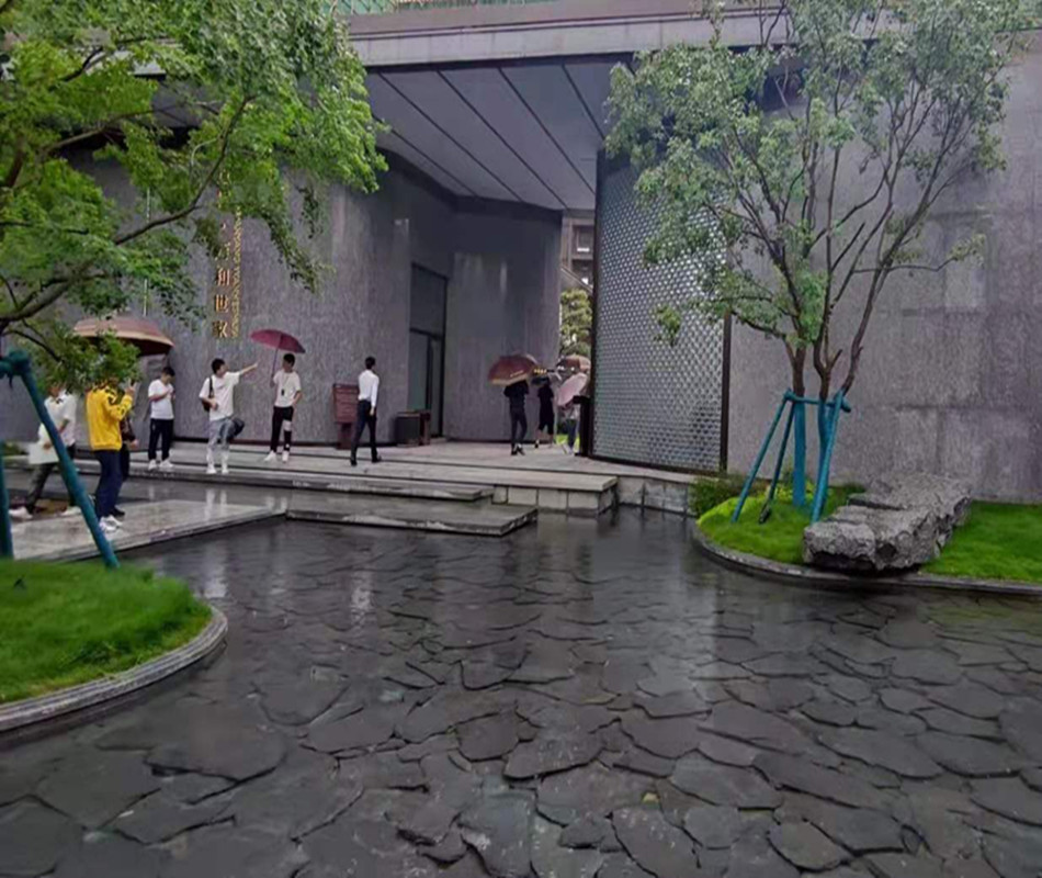 0成交286吨不规则青石板碎拼 厂家直销板岩片石碎拼 园林景观仿古铺装