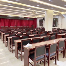 KS鋱小型会议室会议桌椅组合长条形桌双人1.2米会场党员活动室培