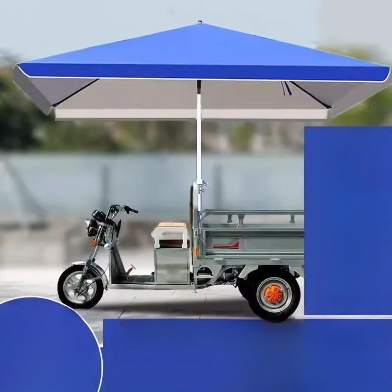 大伞户外摆摊长方形雨伞四角伞大号电动三轮车专用伞遮雨伞遮阳棚