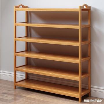 容量门口木色多层收纳架子经济经济型内放鞋架室内家用置物架简易
