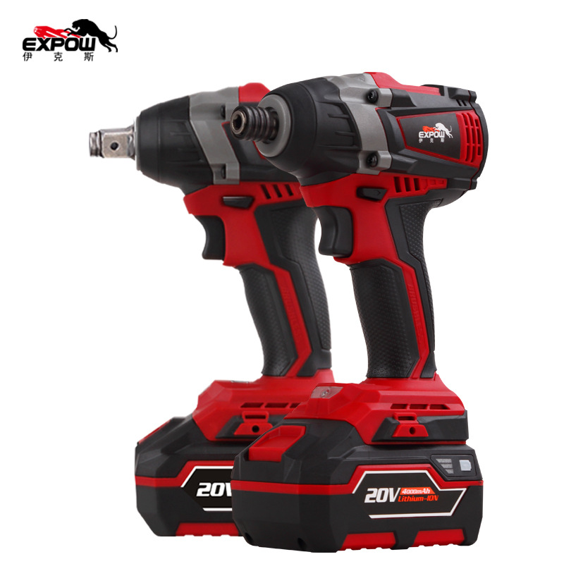 伊克斯无刷电动扳手锂电充电式扳手大扭力冲击汽修架子工套筒风炮