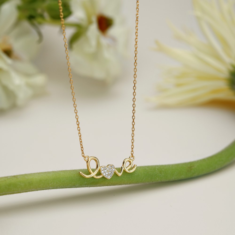 霖琅s925纯银字母love项链女微镶锆石日韩轻奢甜美小红书爆款项链