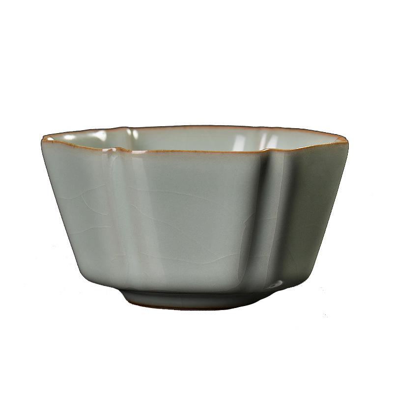 慕陶汝窑茶杯主人杯创意手作陶瓷功夫品茗杯普洱茶具盏可养单杯