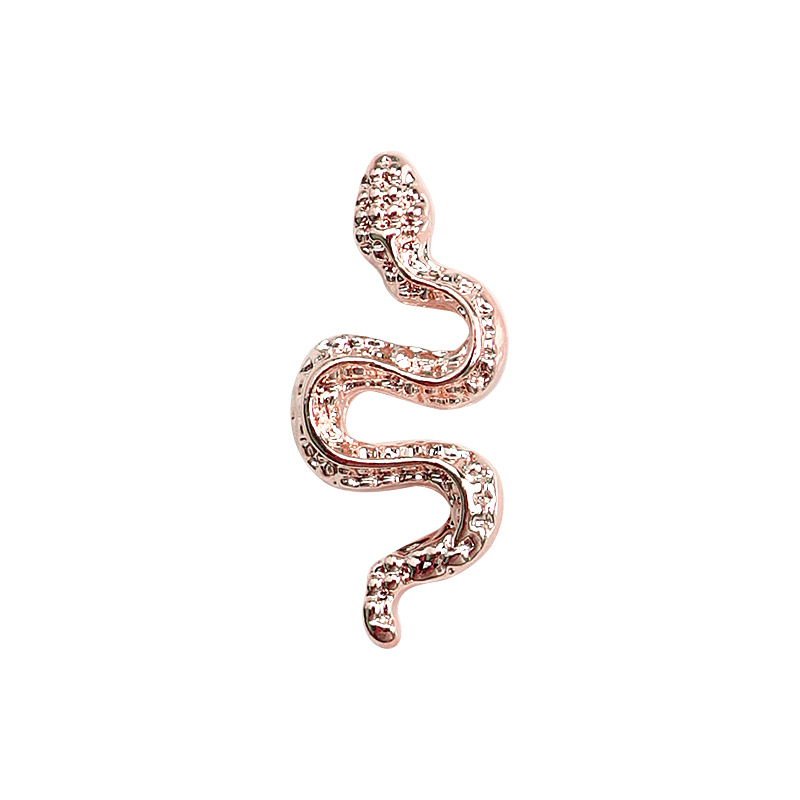 Internet Hot New Metal Snake Alloy Nail Ornament Wholesale Texture Stereo Nails Decoration Factory Direct Sales Hj0473