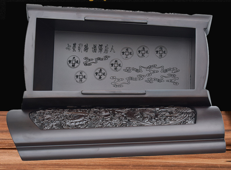 爱无止境小黑檀龙凤棺材厂家实木无钉骨灰盒迁坟寿材寿盒殡葬用品