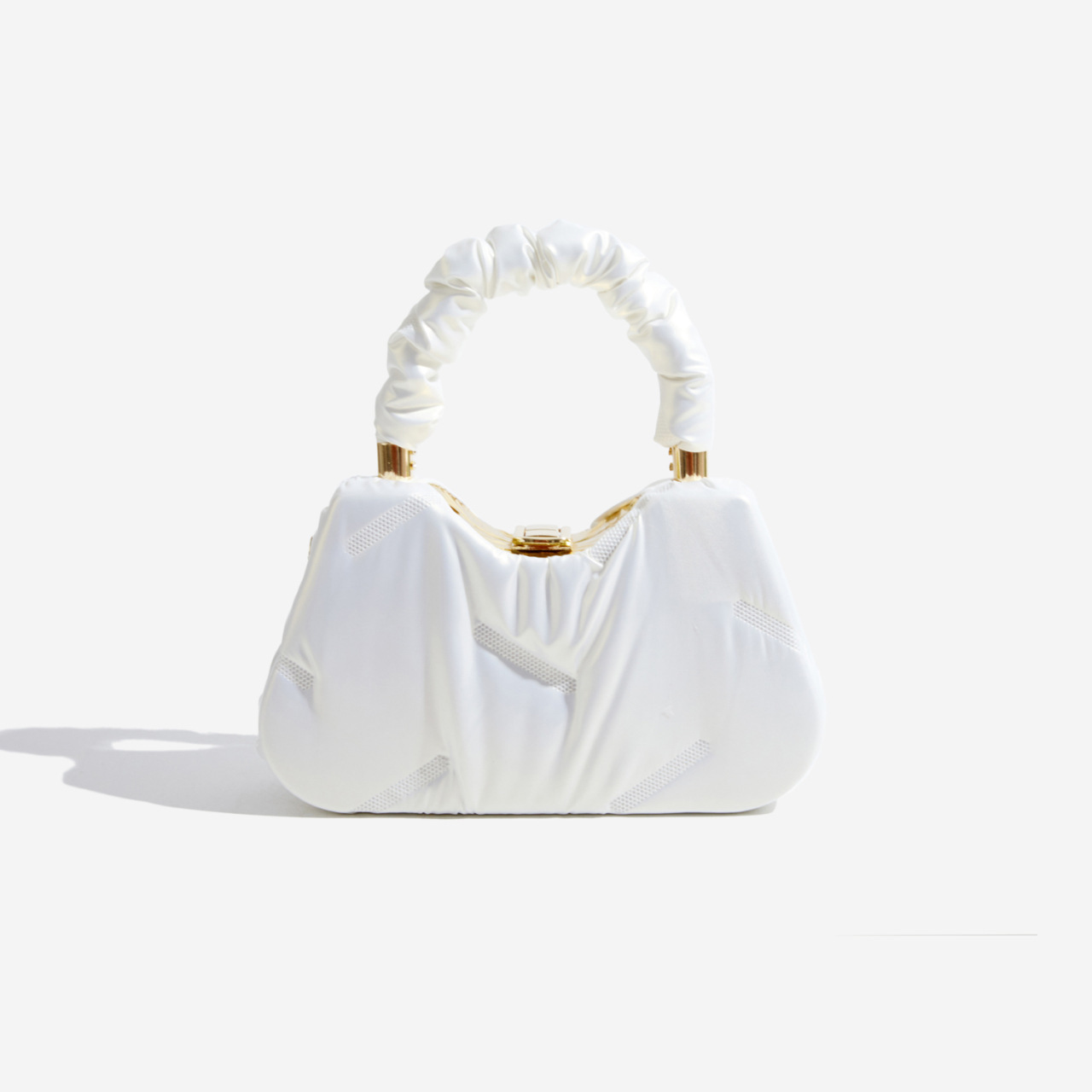 Pleated Underarm Handbag 2023 New Fashionable Fashionable Chain Shoulder Bag Fashionable Texture Casual Box Bag