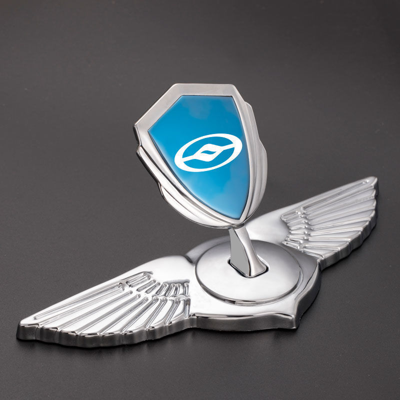 黄海n1 n2 n3大牛皮卡车电镀立标前脸车标前标志改装外观车贴车品