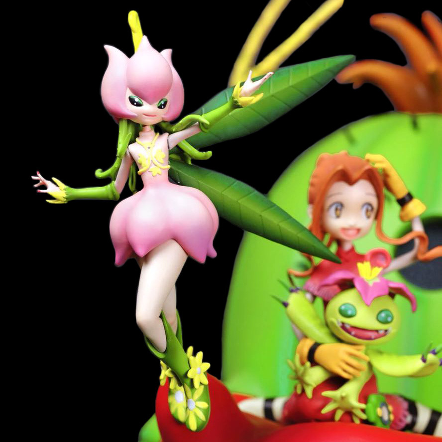 三雷gk 数码宝贝 进化组 数码蛋 蔷薇兽 gk手办雕像