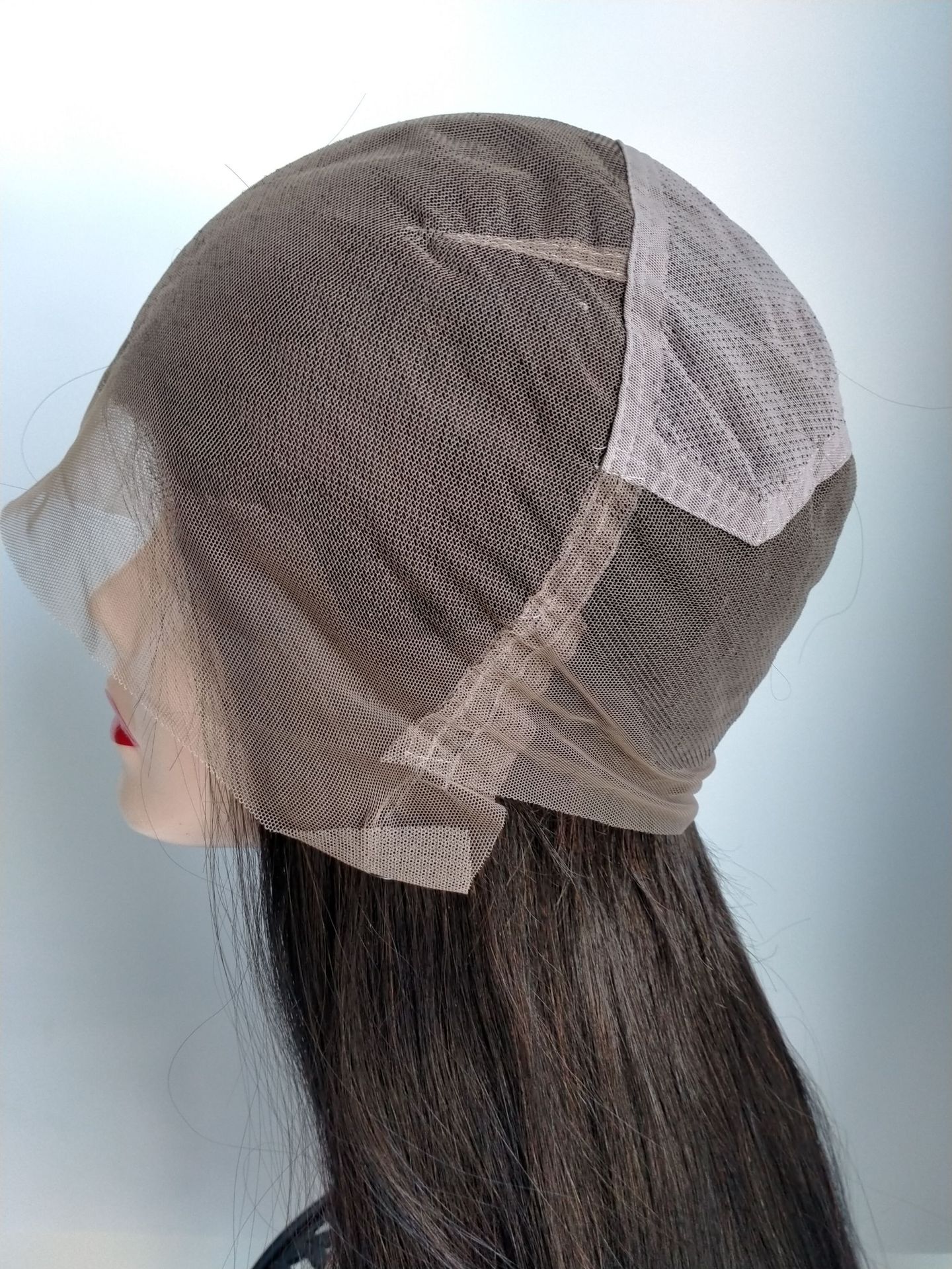 真人辨发613全蕾丝头套 100%辨发高端头套 自然色金色全蕾丝头套