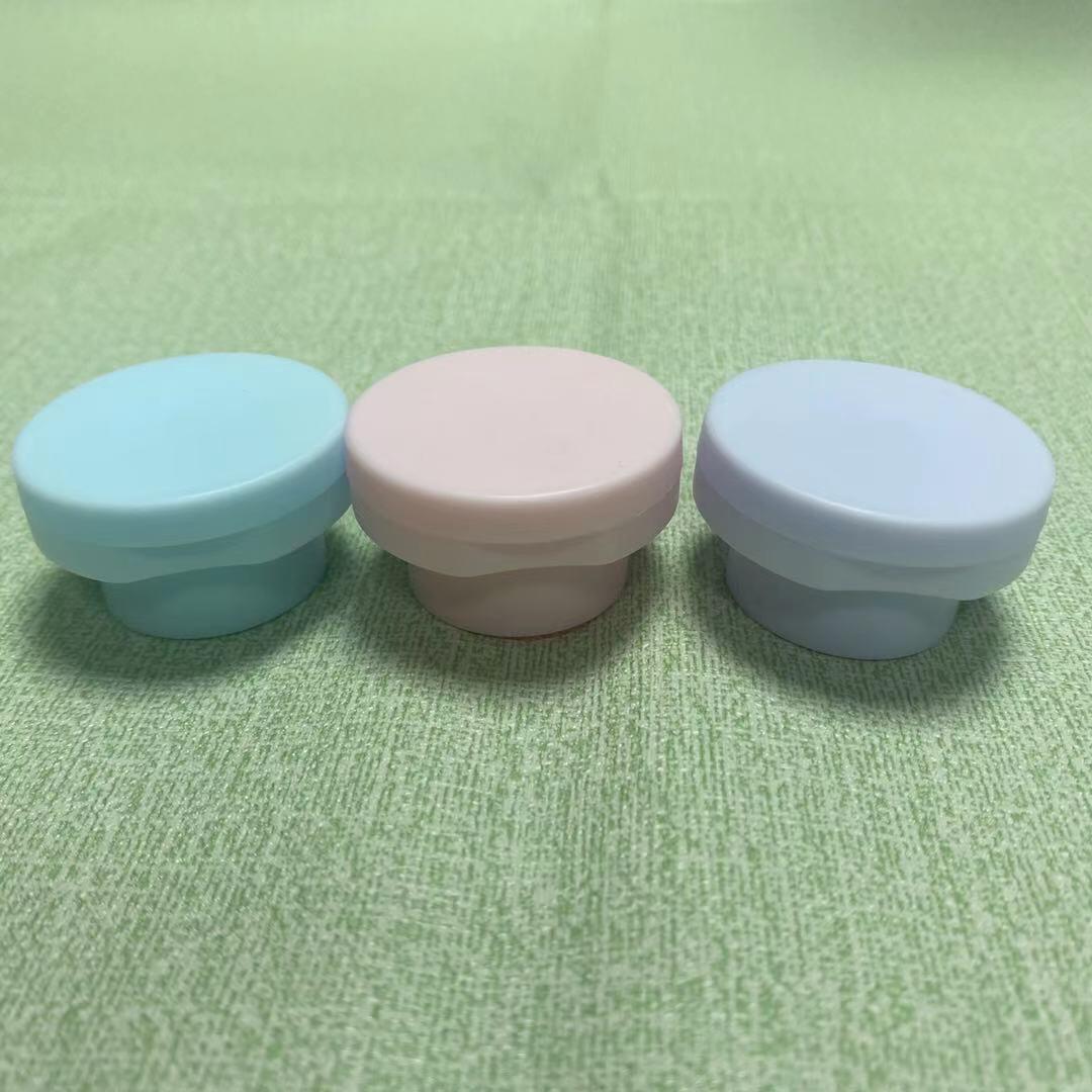 24410尖嘴盖胶水塑料瓶药水电发水塑料盖化妆品瓶盖透明白色盖子最新