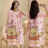 Foreign trade summer Short sleeved Culture Cartoon Sweet Nightdress Easy XL pajamas Home Furnishings Southeast Asia