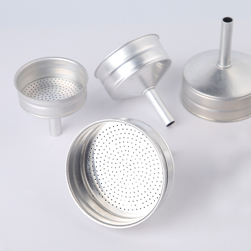 [Ma Yi Coffee] Aluminum Moka Pot Coffee Pot Accessories Funnel Mesh Plate Packing Wholesale on Demand