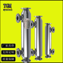 反应釜冷凝器 耐压16kg螺旋缠绕管式换热器 X型不锈钢冷凝器厂家