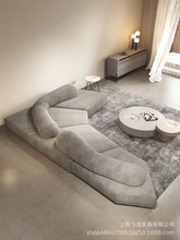 意式极简大户型客厅豪华别墅大平层创意设计师新款异形模块沙发