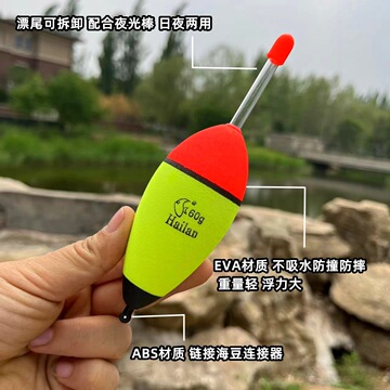 大肚漂夜光漂套装鲢鳙鱼漂海杆远投滑漂矶竿漂醒目巨物大物漂
