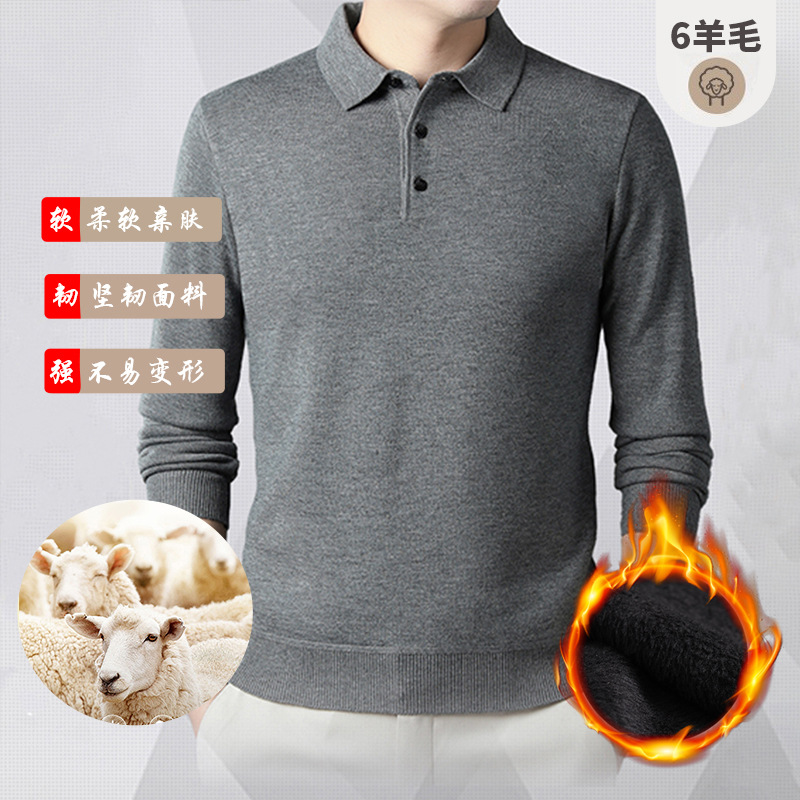2023秋冬男士新款羊毛衫时尚休闲男士休闲polo衫休闲毛衣-阿里巴巴