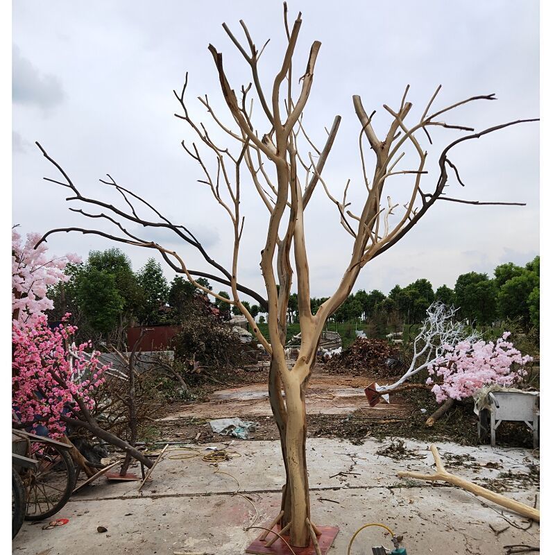 仿真枯树大型造型干枝真树干假树猫爬树道具树许愿树店面装饰枝杈