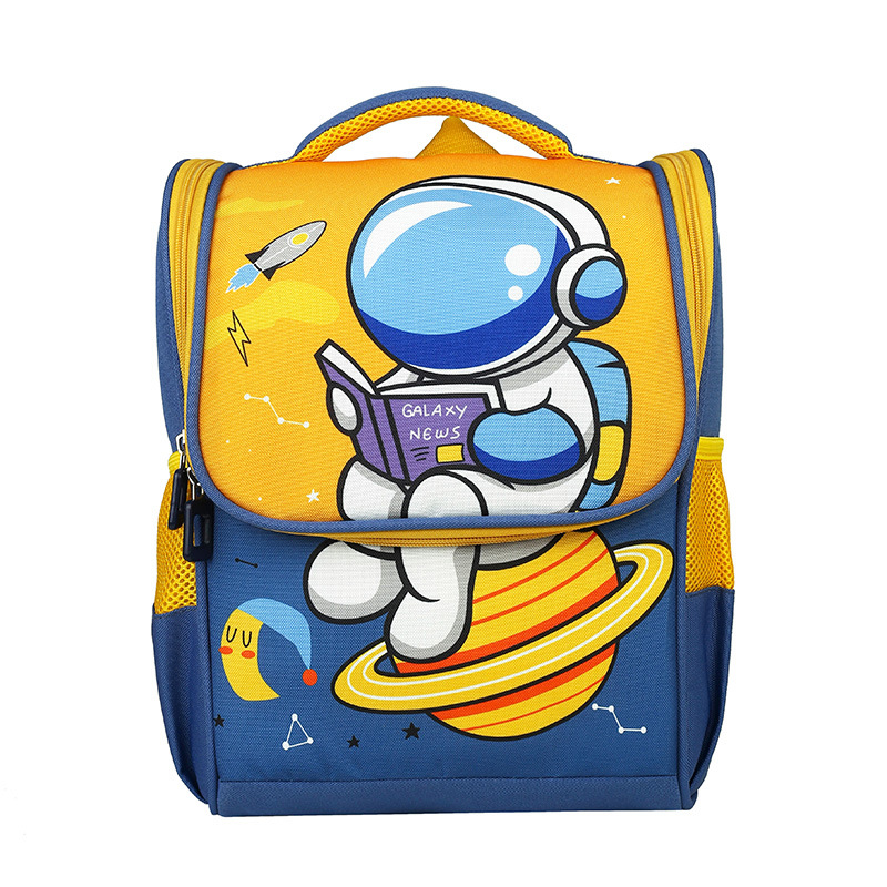 2023 New Kindergarten Backpack Cute Cartoon Backpack Rabbit Spaceman Backpack for Boys and Girls Wholesale